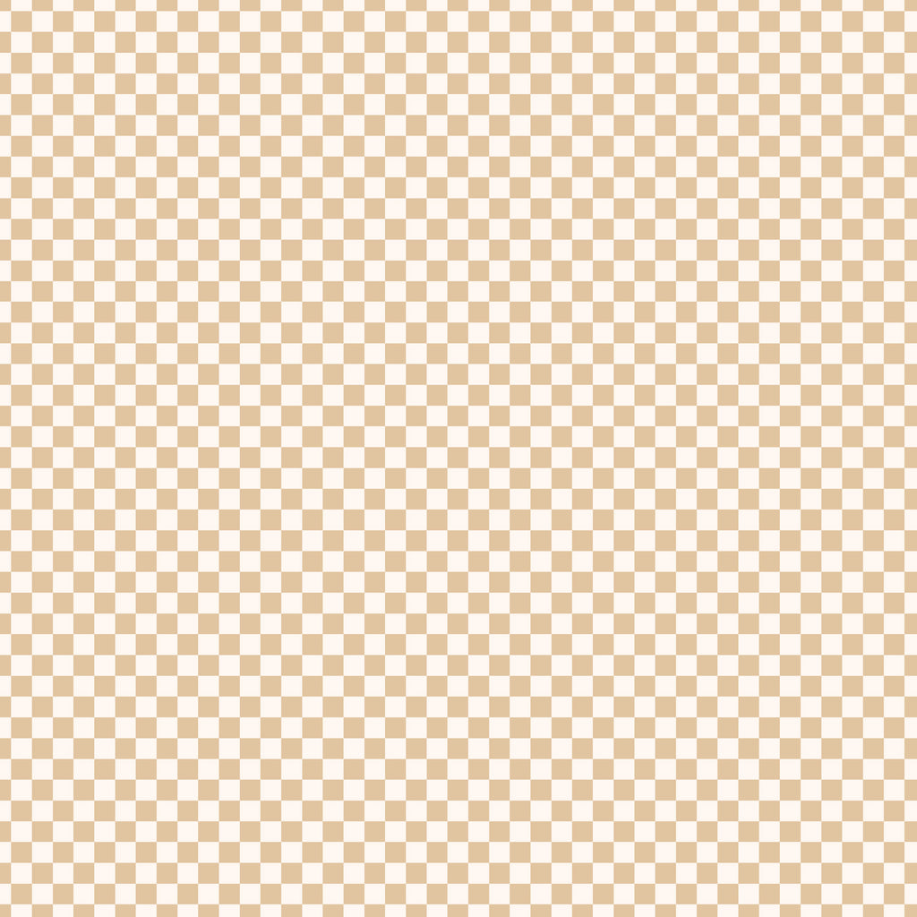 Caramel Check Organic Fitted Bassinet Sheet/Change Pad Cover