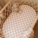 Caramel Check Organic Muslin Wrap Swaddle - PRE-ORDER (ARRIVING APRIL)