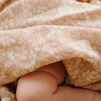 Forest Friends Caramel Organic Fitted Cot Sheet