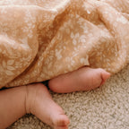 Forest Friends Caramel Organic Muslin Wrap Swaddle - PRE-ORDER (ARRIVING APRIL)