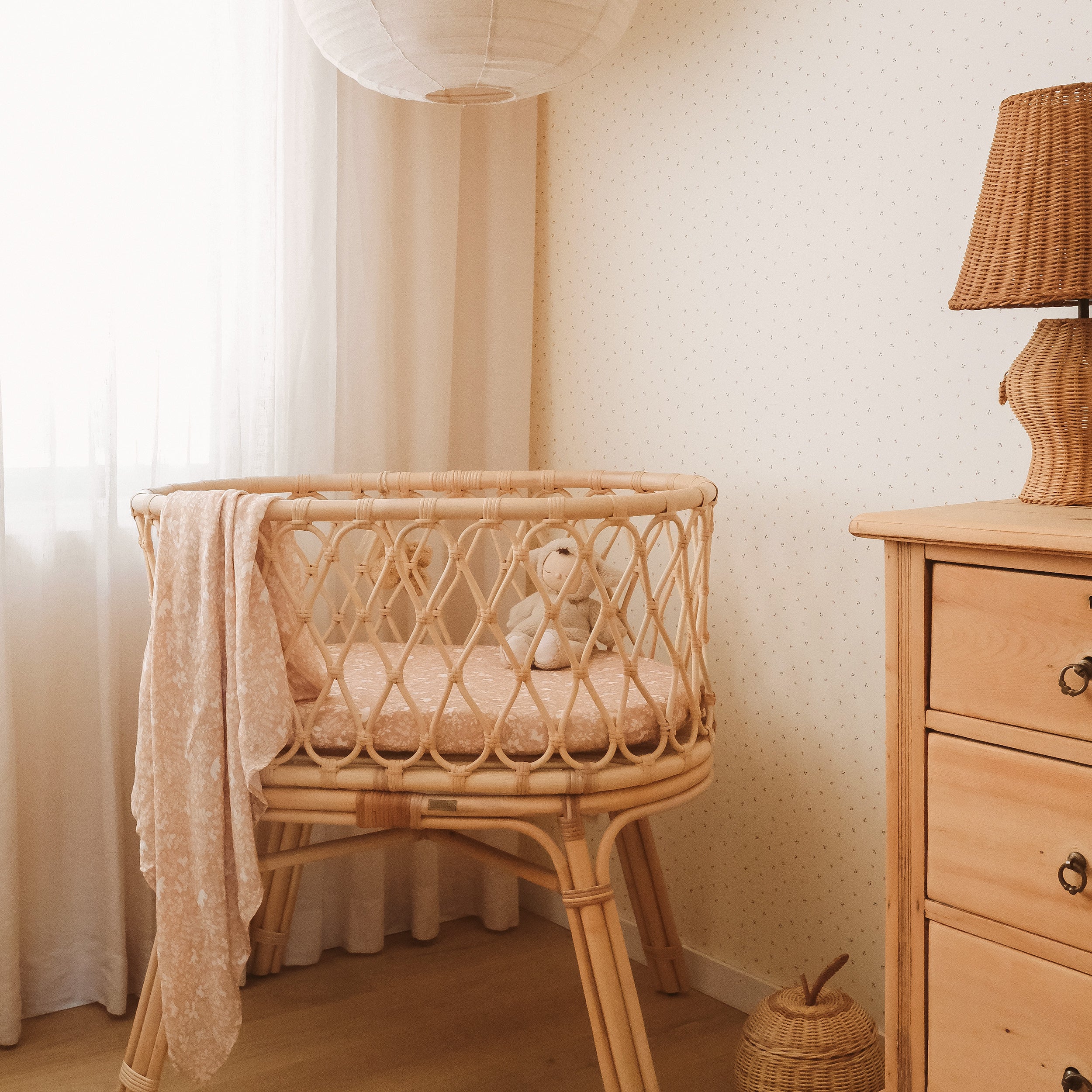 Forest Friends Caramel Organic Muslin Wrap Swaddle - PRE-ORDER (ARRIVING APRIL)