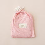 Dusty Roses Organic Fitted Bassinet Sheet/Change Pad Cover