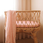 Dusty Roses Organic Fitted Bassinet Sheet/Change Pad Cover