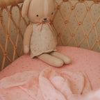 Dusty Roses Organic Fitted Cot Sheet