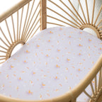 Unicorns Organic Fitted Bassinet Sheet/Change Pad Cover