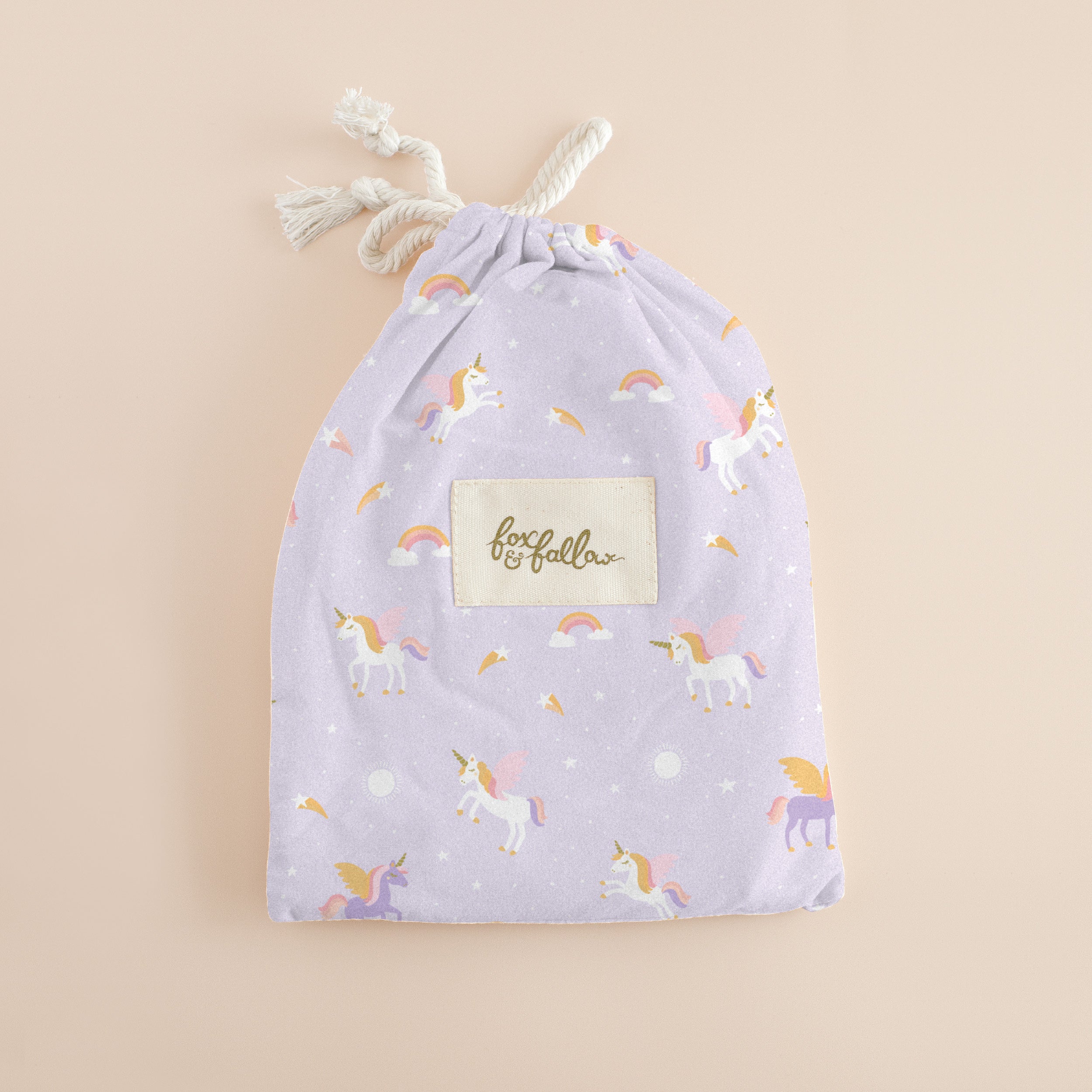 Unicorns Organic Fitted Bassinet Sheet/Change Pad Cover - PRE-ORDER (MARCH)