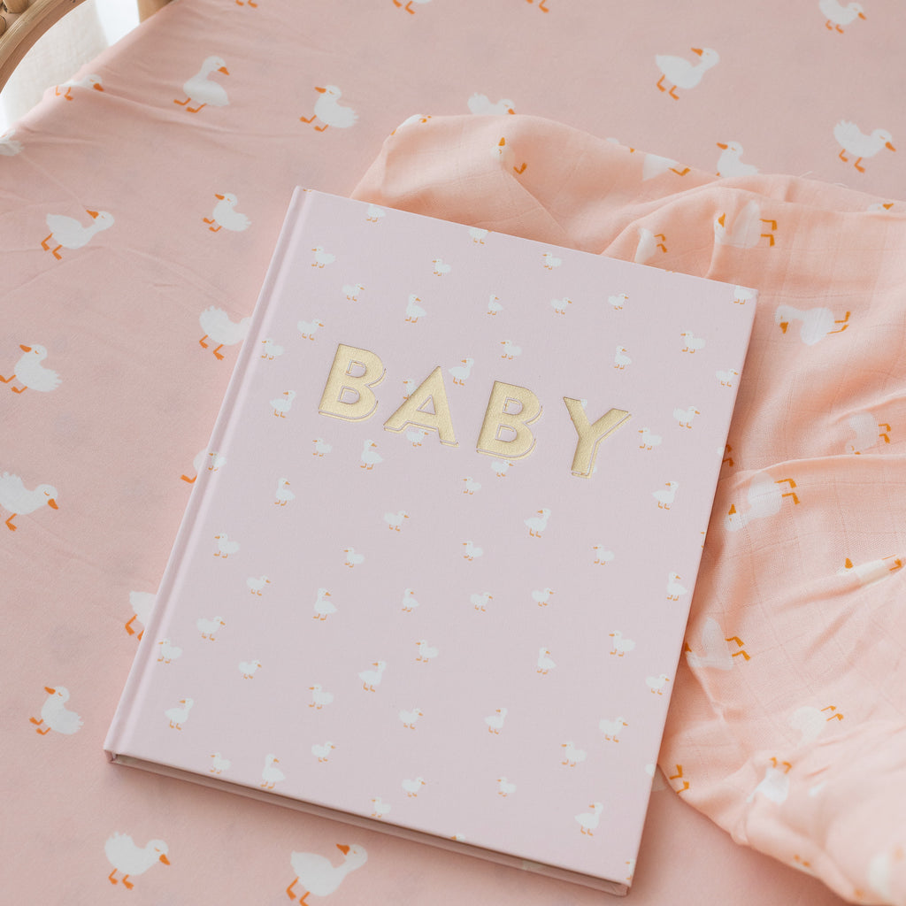 Pink Ducks Muslin Wrap Swaddle