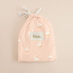 Pink Ducks Organic Fitted Bassinet Sheet/Change Pad Cover