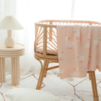 Pink Ducks Organic Fitted Bassinet Sheet/Change Pad Cover