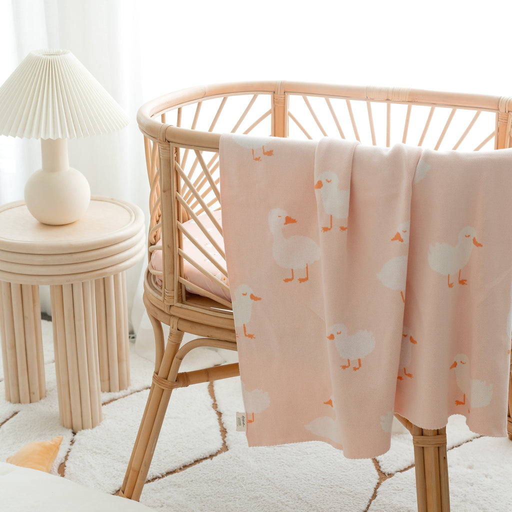 Pink Ducks Blanket