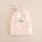 Pink Doves Organic Fitted Bassinet Sheet/Change Pad Cover