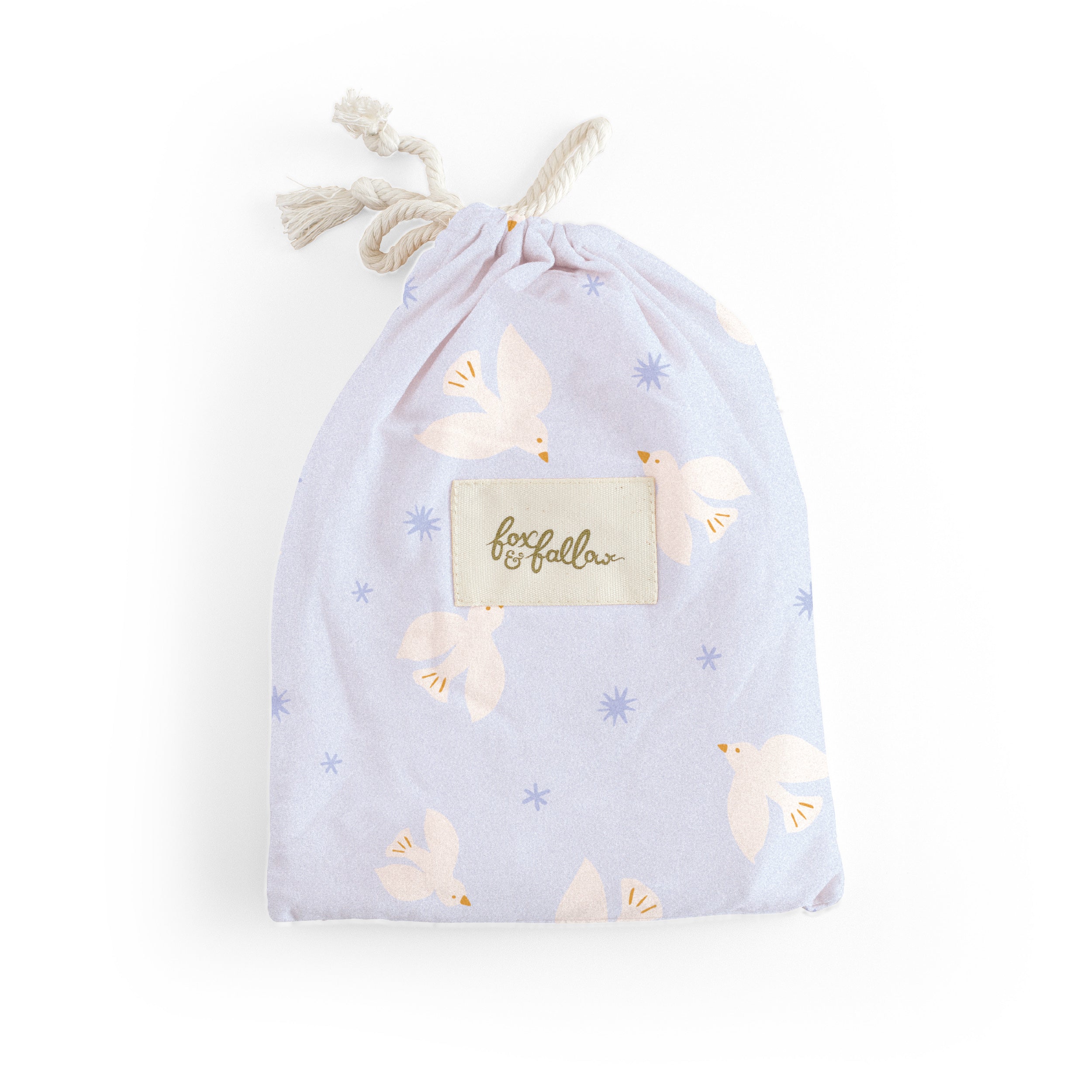 Blue Doves Organic Fitted Bassinet Sheet/Change Pad Cover - PRE-ORDER (MARCH)