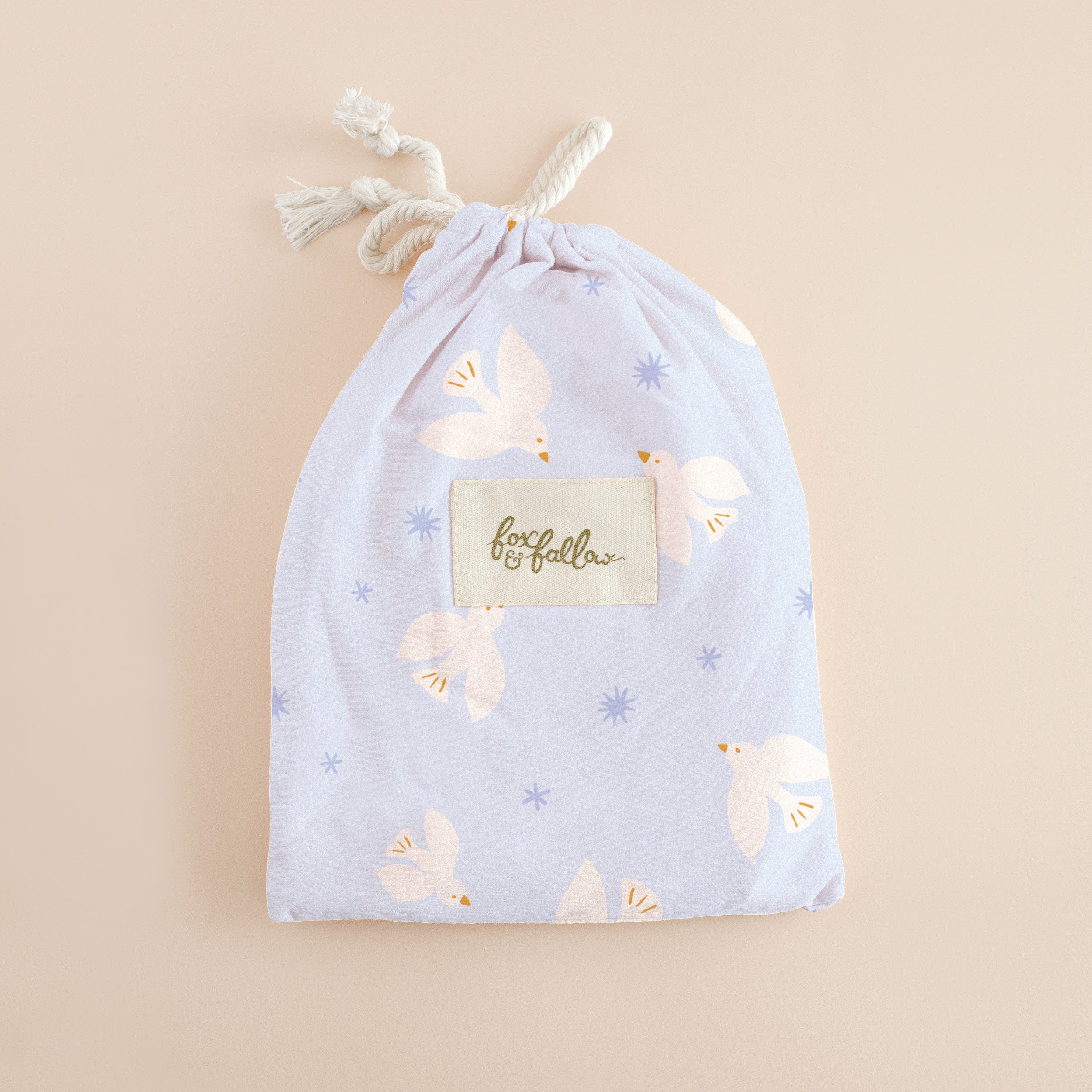 Blue Doves Organic Fitted Bassinet Sheet/Change Pad Cover - PRE-ORDER (MARCH)