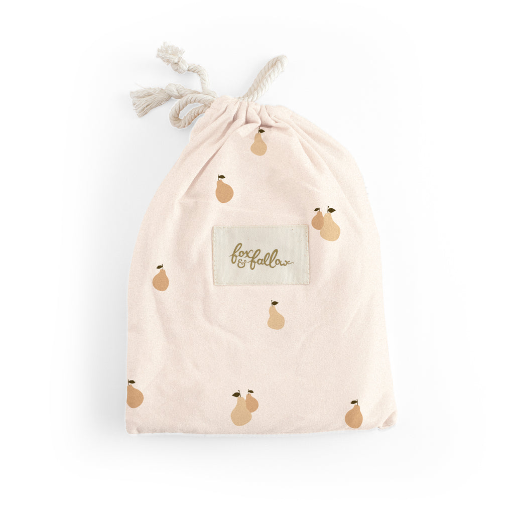 Golden Pears Organic Fitted Bassinet Sheet/Change Pad Cover