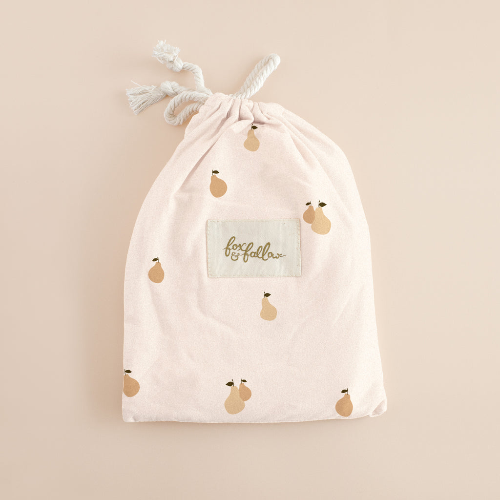 Golden Pears Organic Fitted Bassinet Sheet/Change Pad Cover