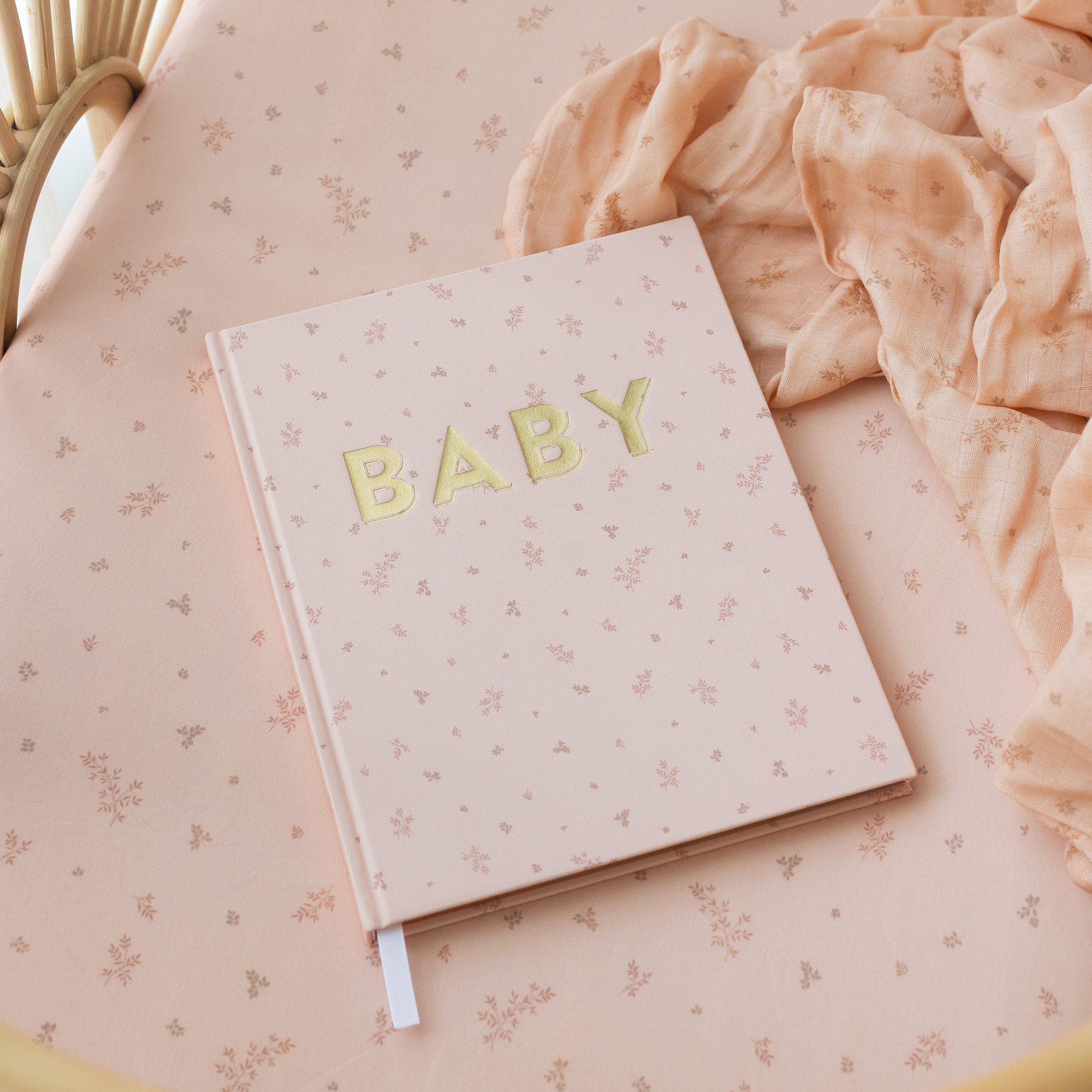 Wild Ruscus Muslin Wrap Swaddle