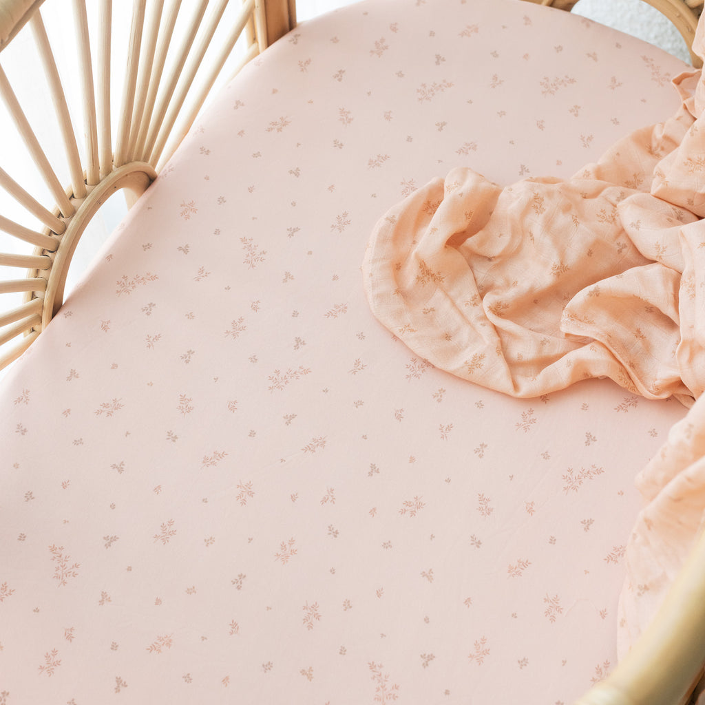 Wild Ruscus Organic Fitted Cot Sheet