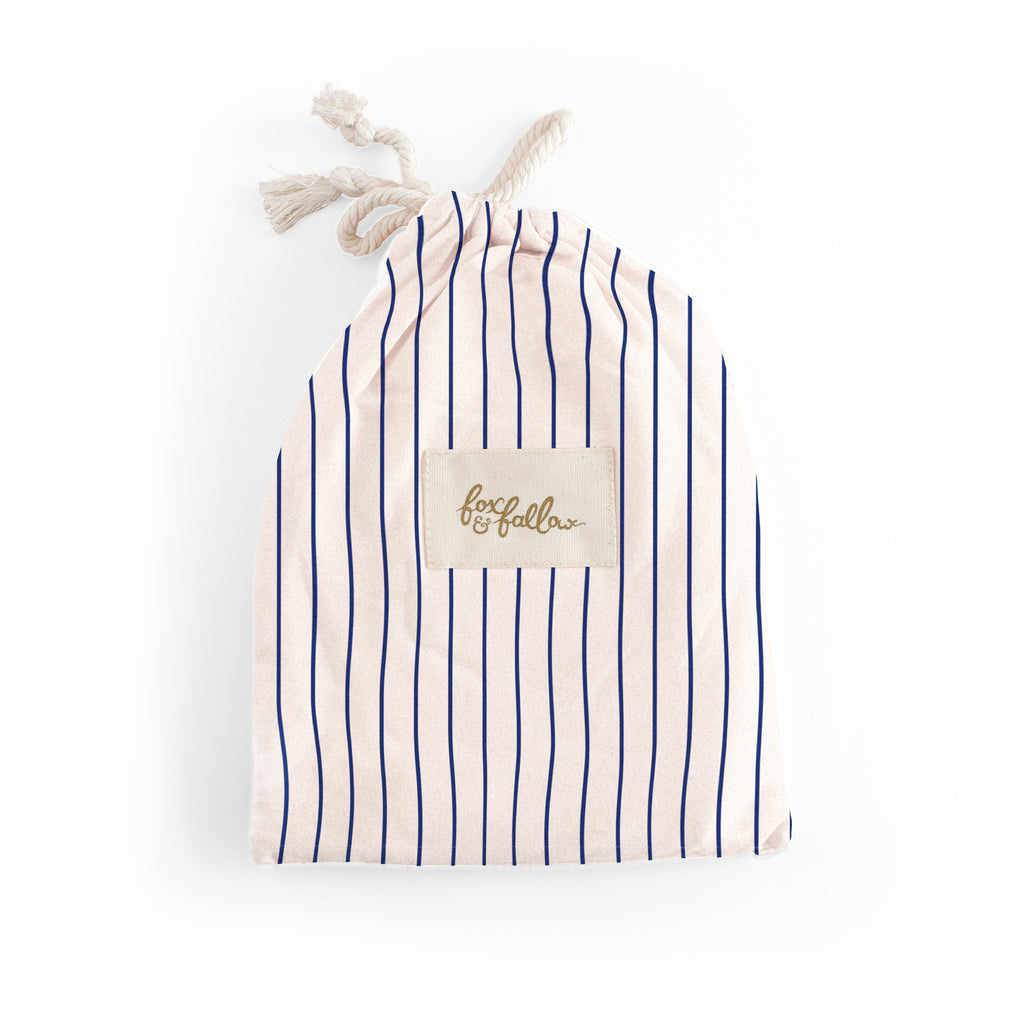 Breton Stripe Organic Fitted Bassinet Sheet/Change Pad Cover - PRE-ORDER (MARCH)