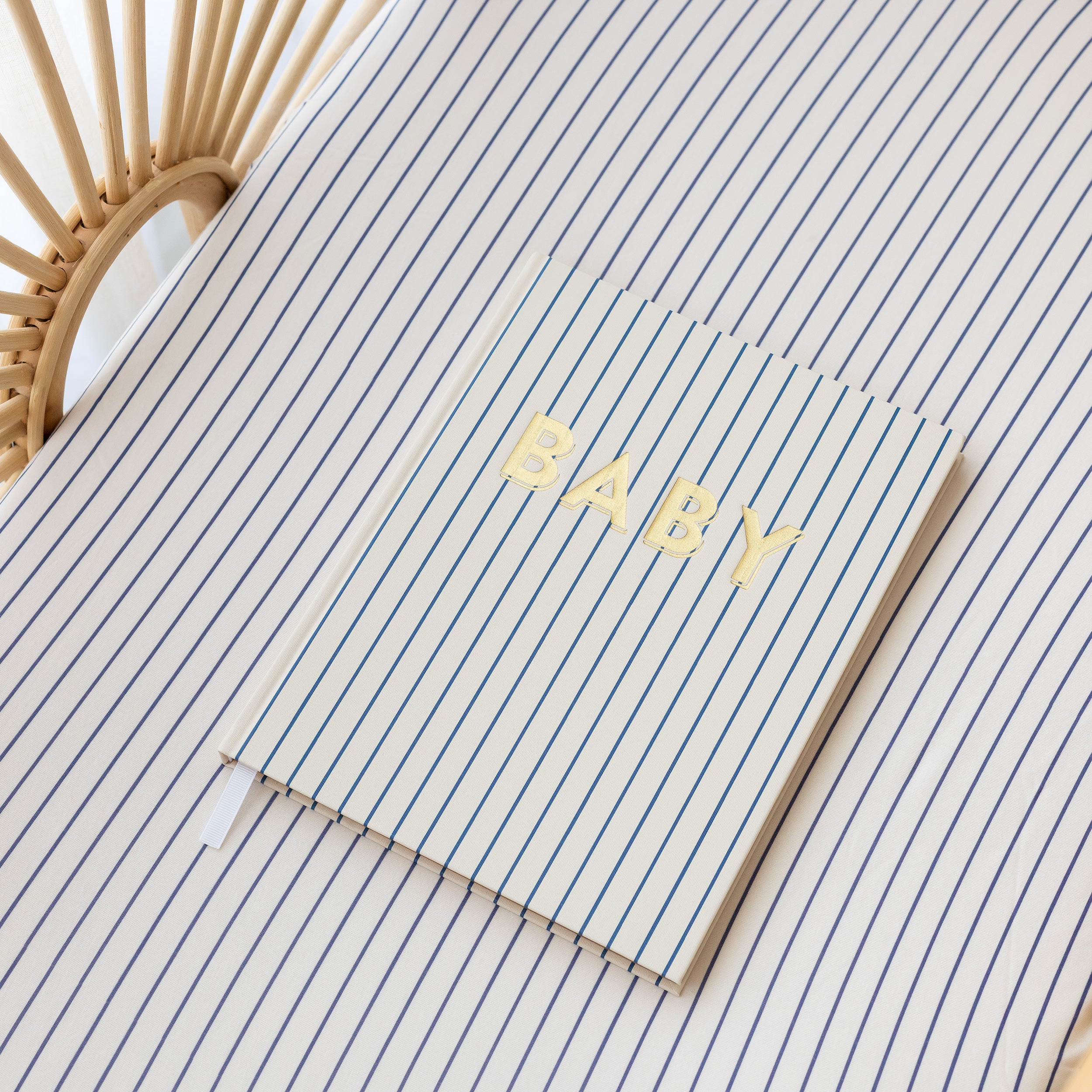 Breton Stripe Organic Fitted Cot Sheet