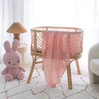 Strawberry Stripe Muslin Wrap Swaddle