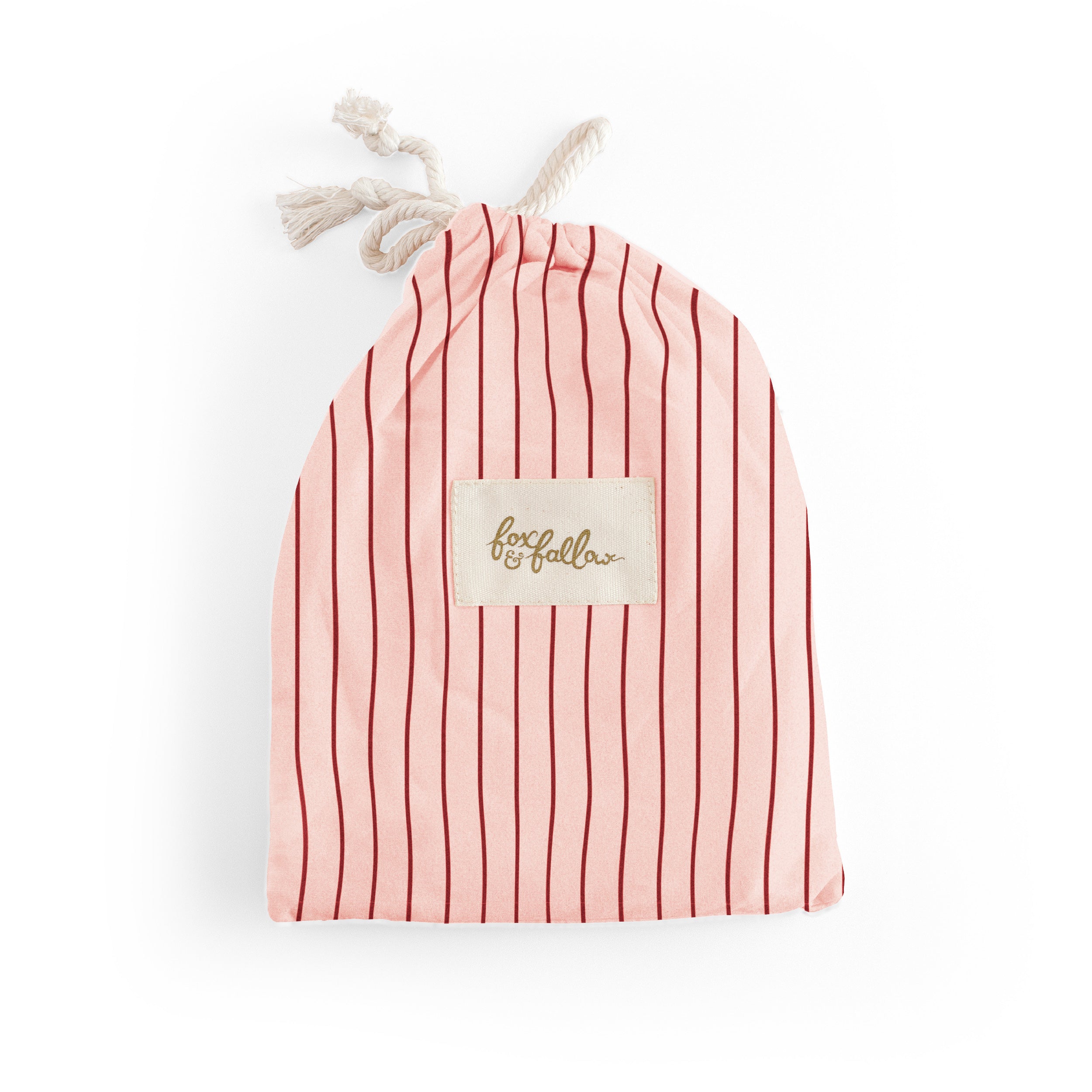 Strawberry Stripe Organic Fitted Bassinet Sheet/Change Pad Cover - PRE-ORDER (MARCH)