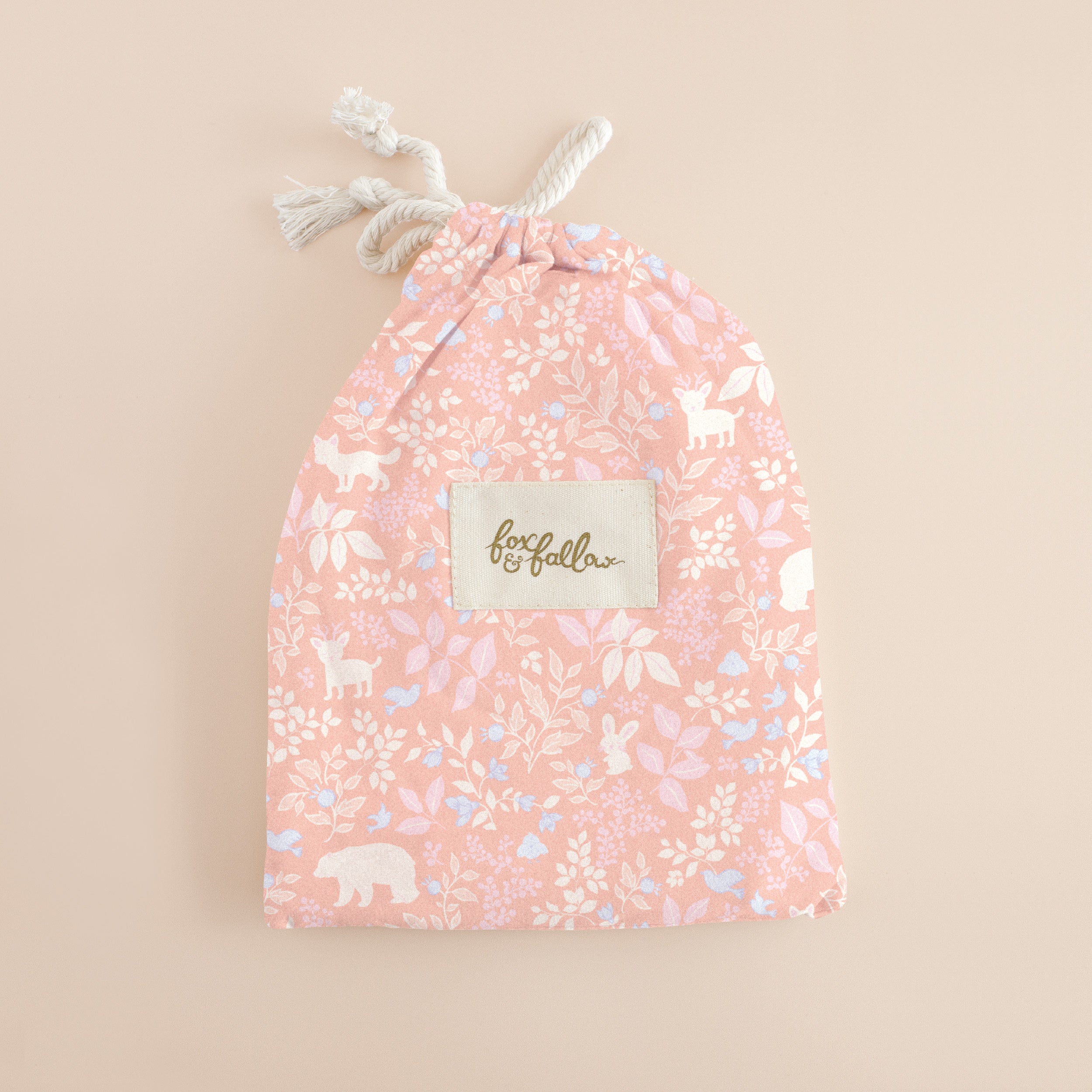 Forest Friends Peony Organic Bassinet Sheet/Change Pad Cover