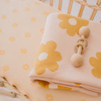 Daisy Chain Organic Fitted Bassinet Sheet/Change Pad Cover