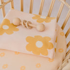Daisy Chain Organic Fitted Bassinet Sheet/Change Pad Cover