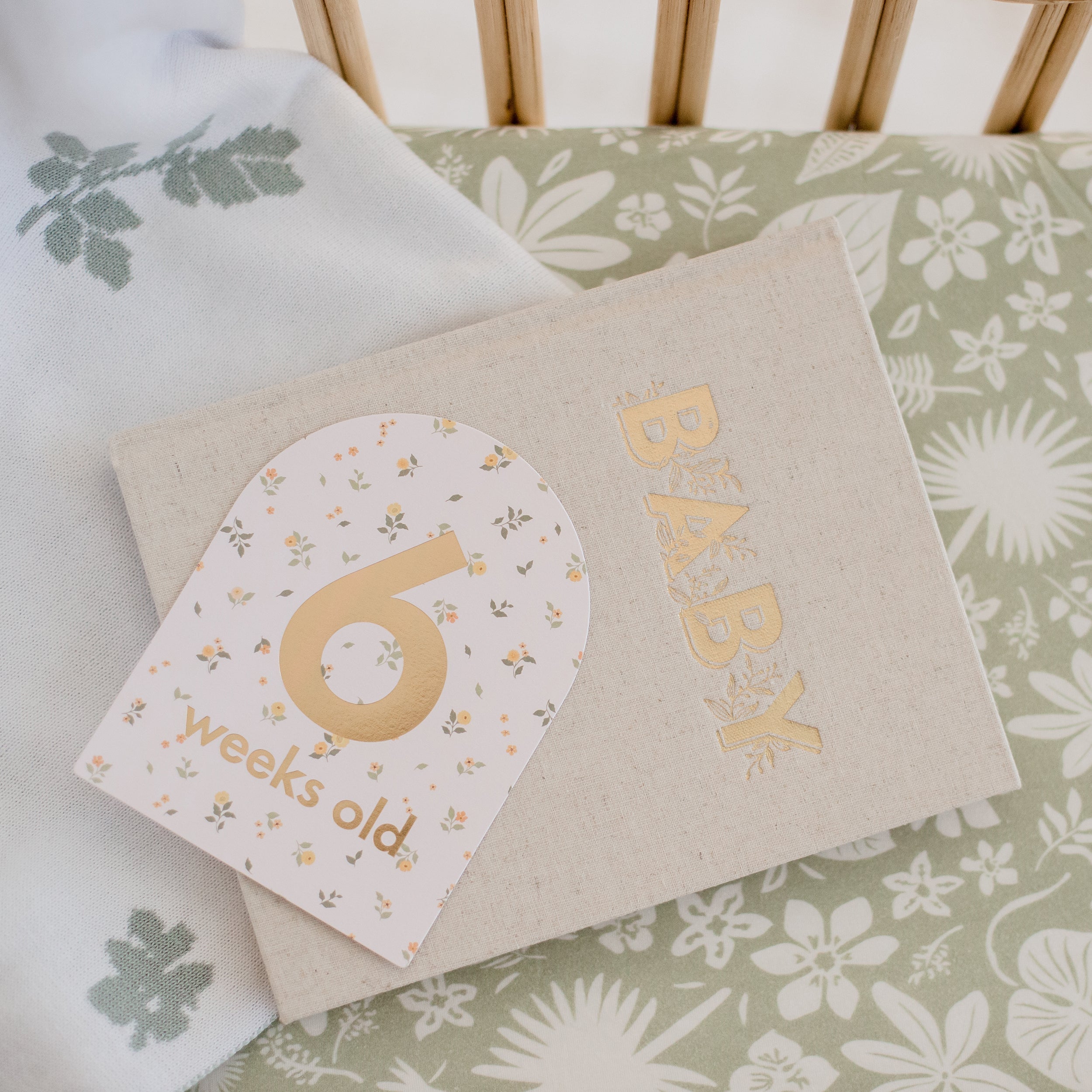 Zanzibar Organic Fitted Bassinet Sheet/Change Pad Cover - SECONDS