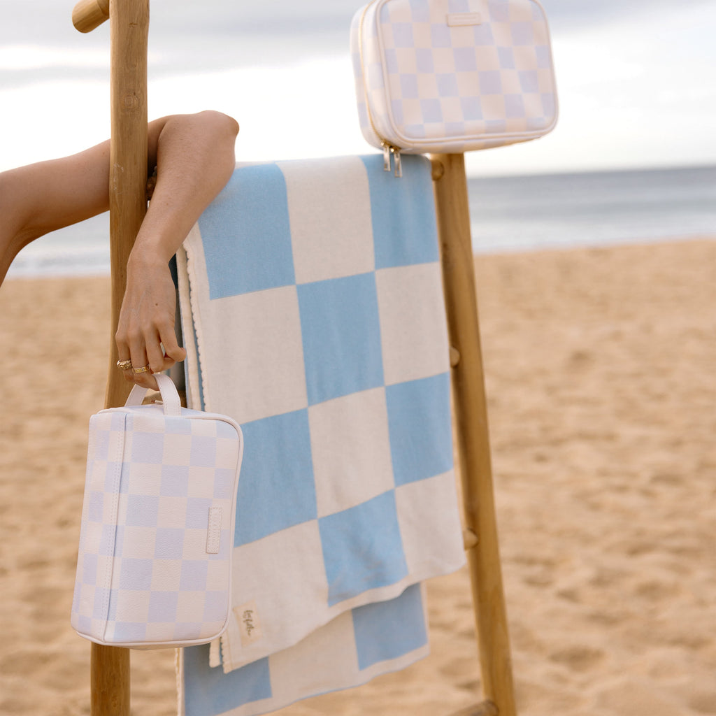 Powder Check Cosmetic Bag - SECONDS