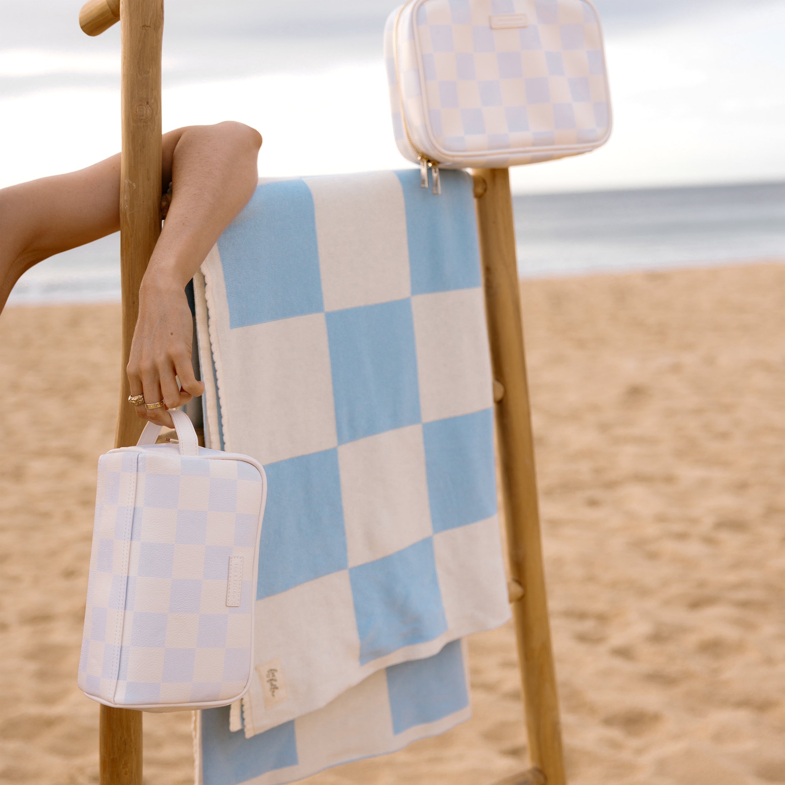 Powder Check Cosmetic Bag - SECONDS