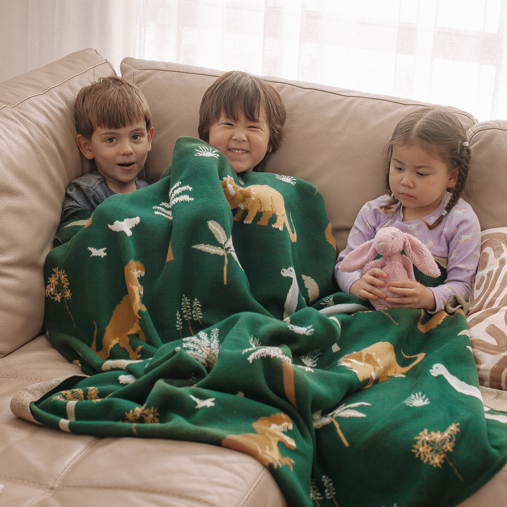 Dinos Throw Blanket