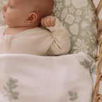 Zanzibar Organic Fitted Bassinet Sheet/Change Pad Cover - SECONDS
