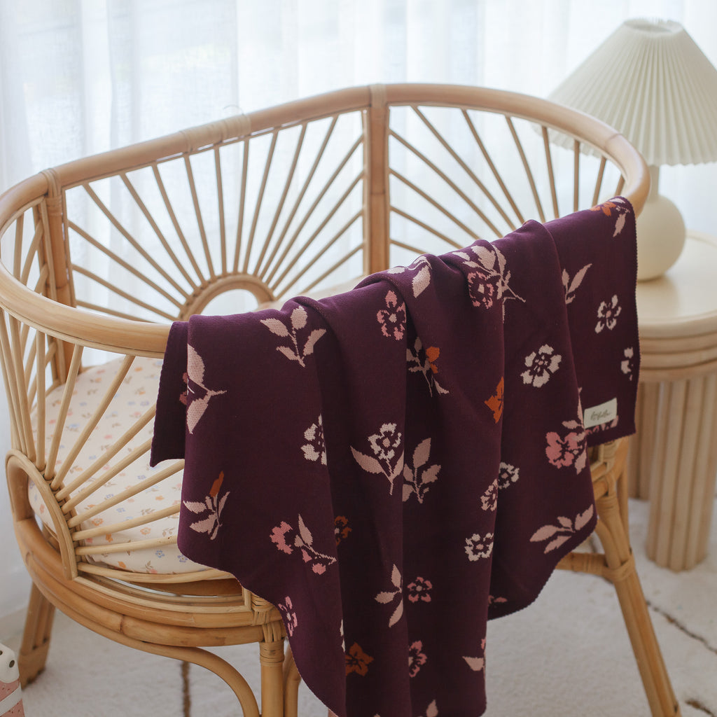 Sweet Plum Blanket - SECONDS