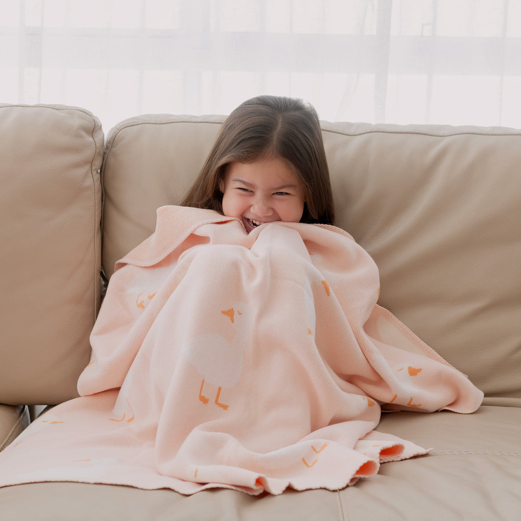 Pink Ducks Blanket