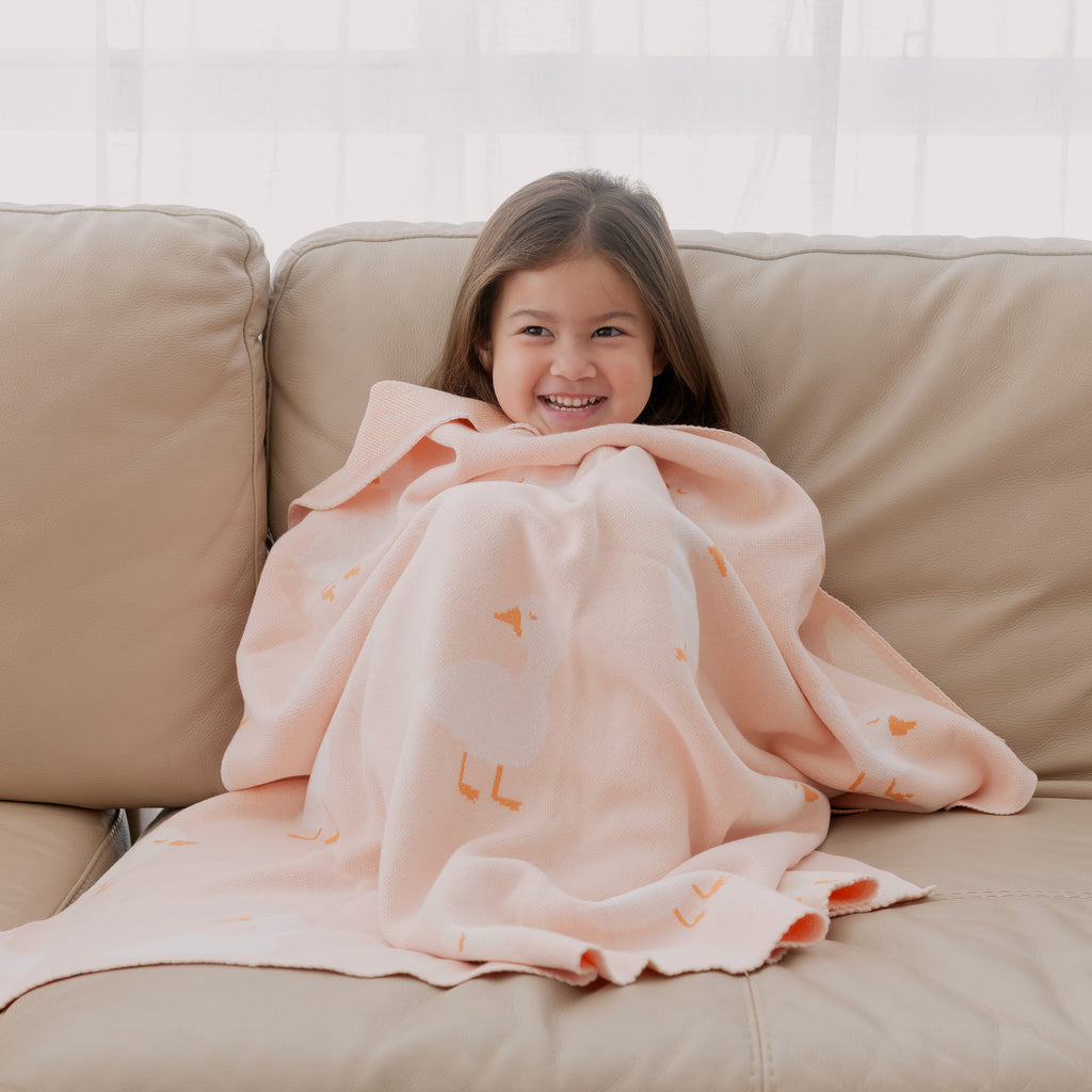 Pink Ducks Blanket