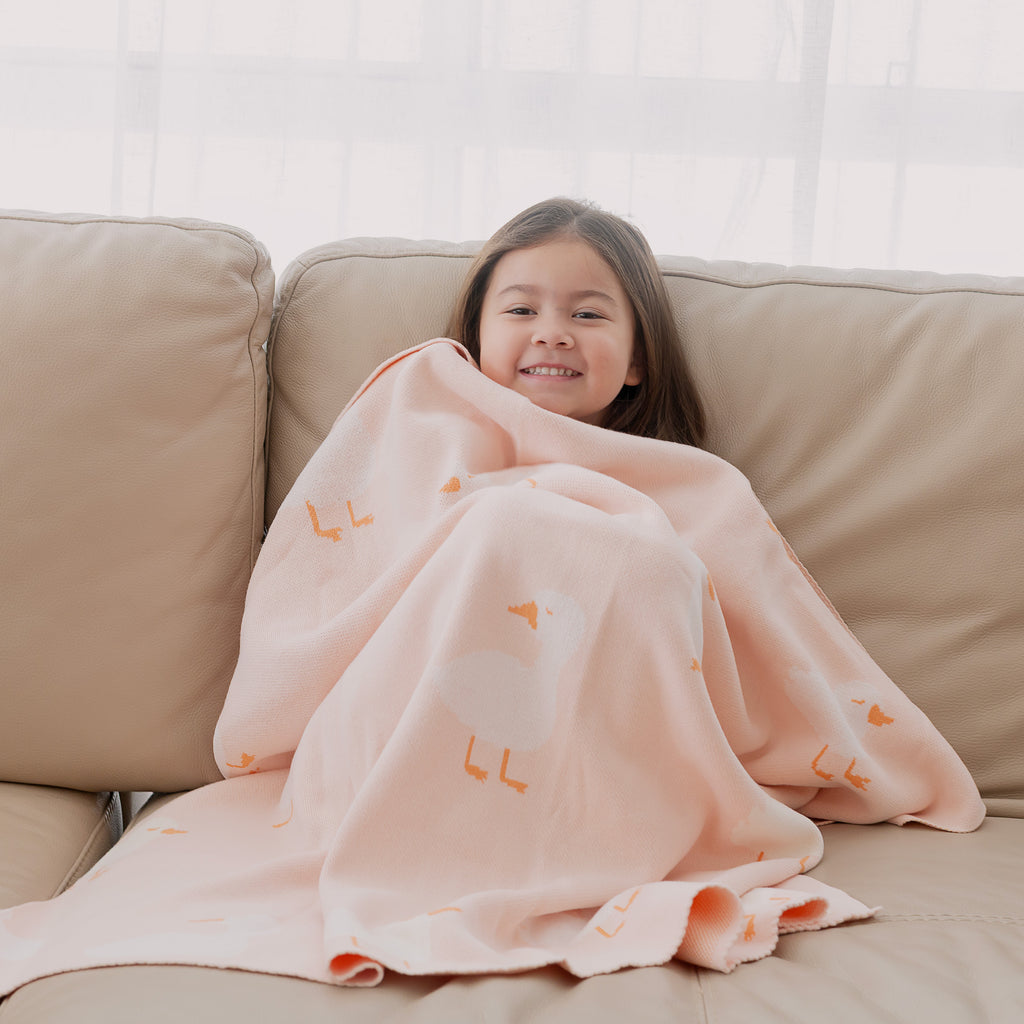 Pink Ducks Blanket
