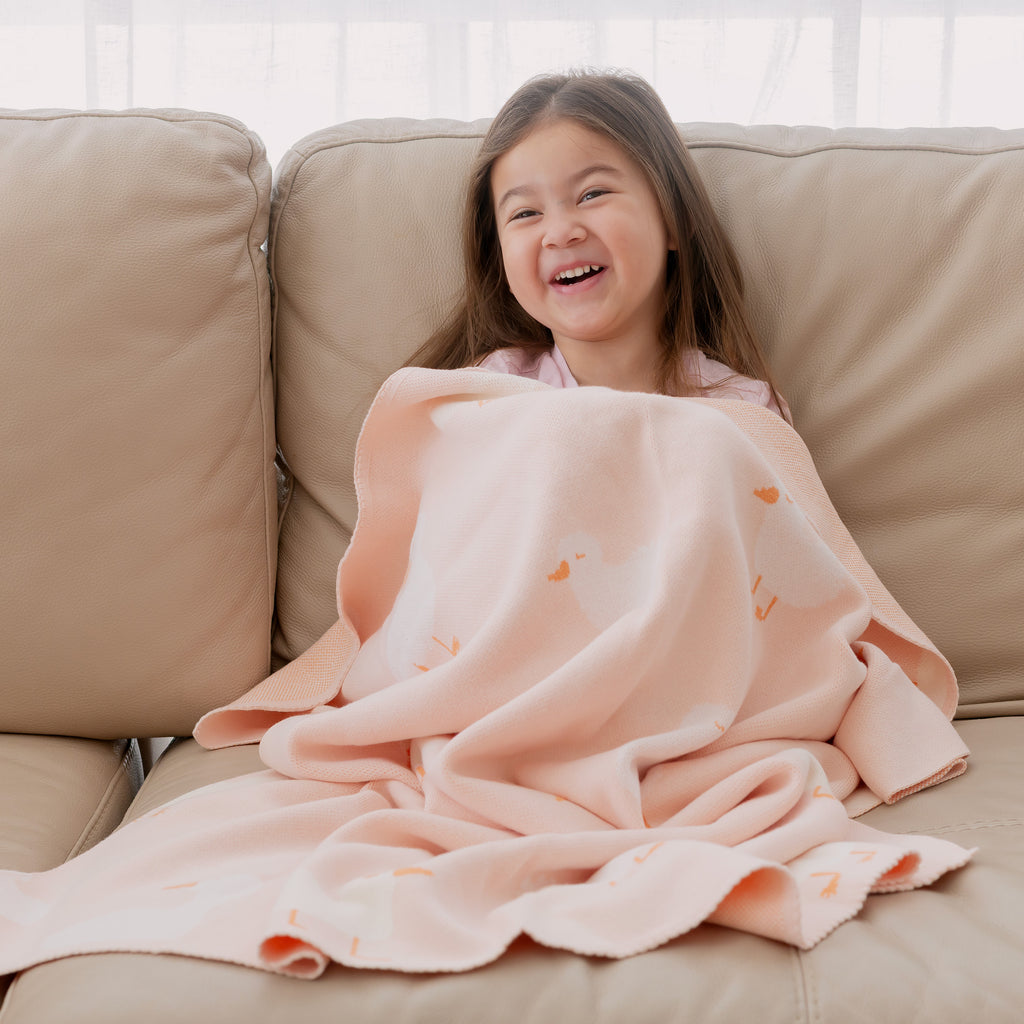 Pink Ducks Blanket