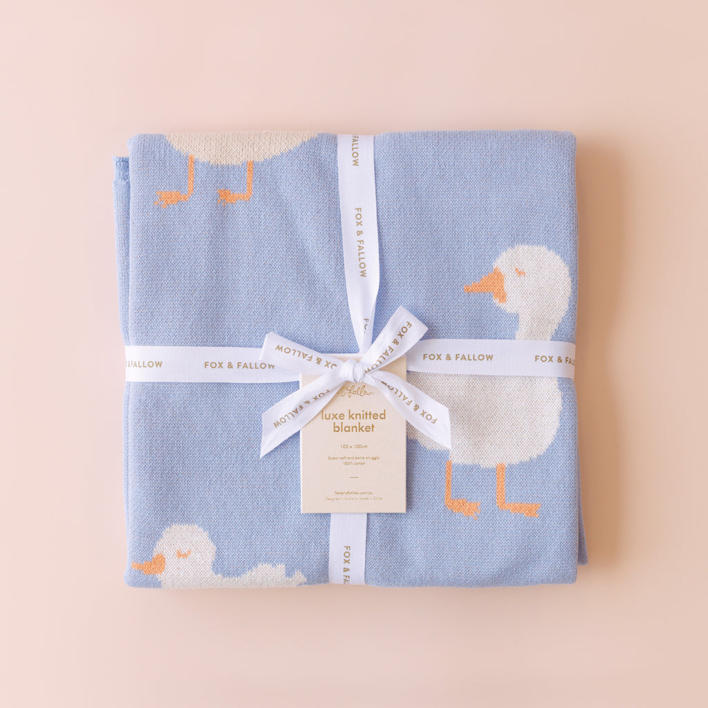 Blue Ducks Blanket