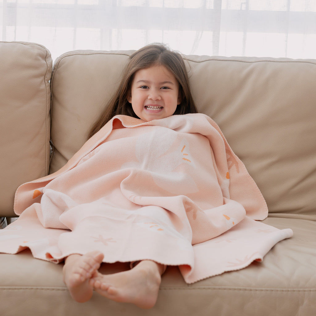 Pink Doves Blanket
