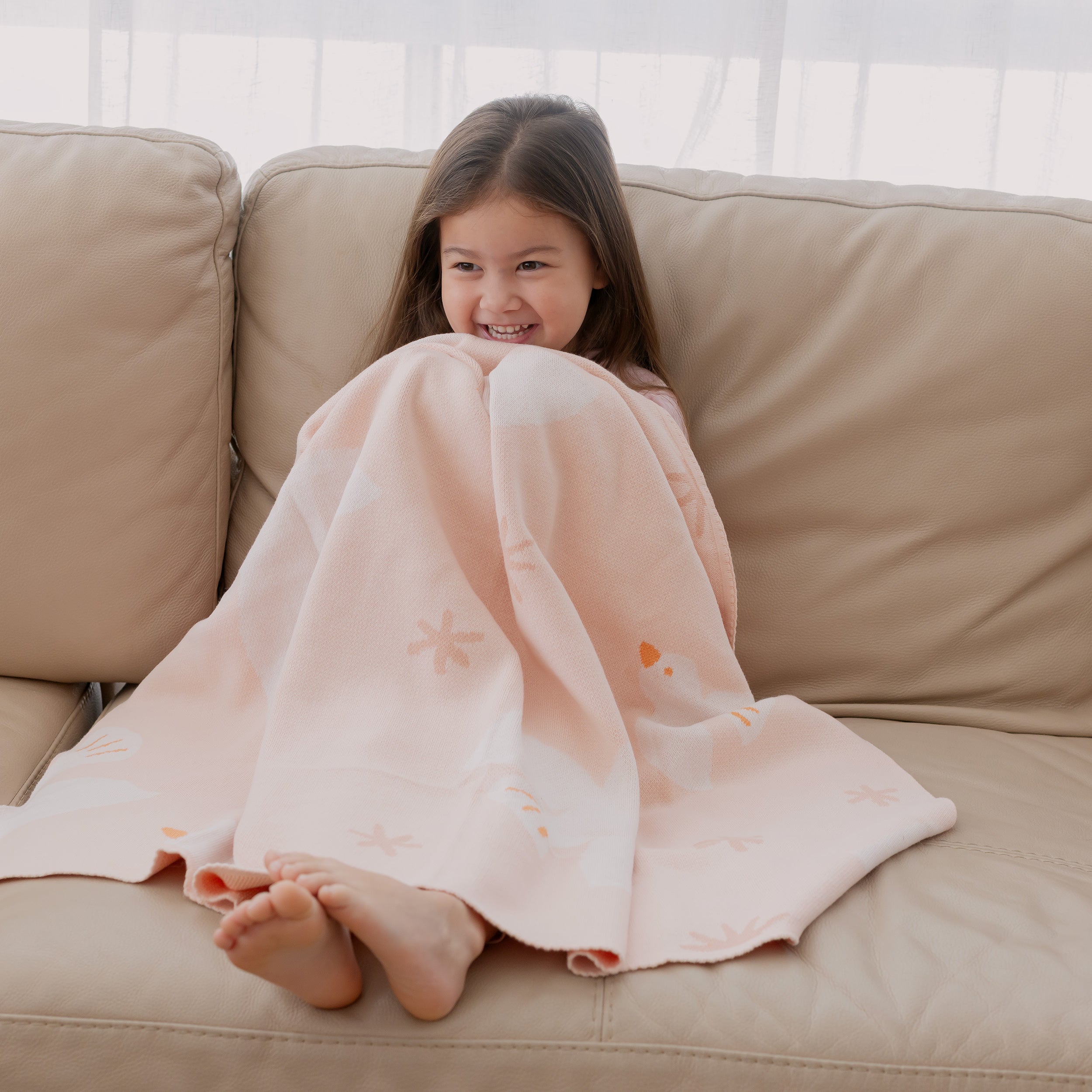 Pink Doves Blanket