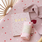 Little Hearts Muslin Wrap Swaddle