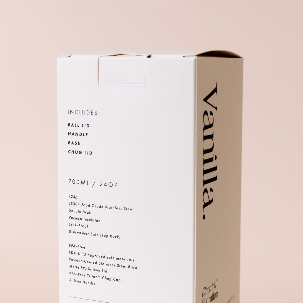 The Bubble Reusable Water Bottle 700ml - Vanilla - PRE-ORDER (LATE-APRIL)