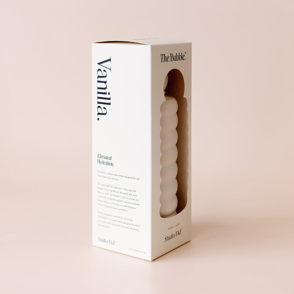 The Bubble Reusable Water Bottle 700ml - Vanilla - PRE-ORDER (LATE-APRIL)