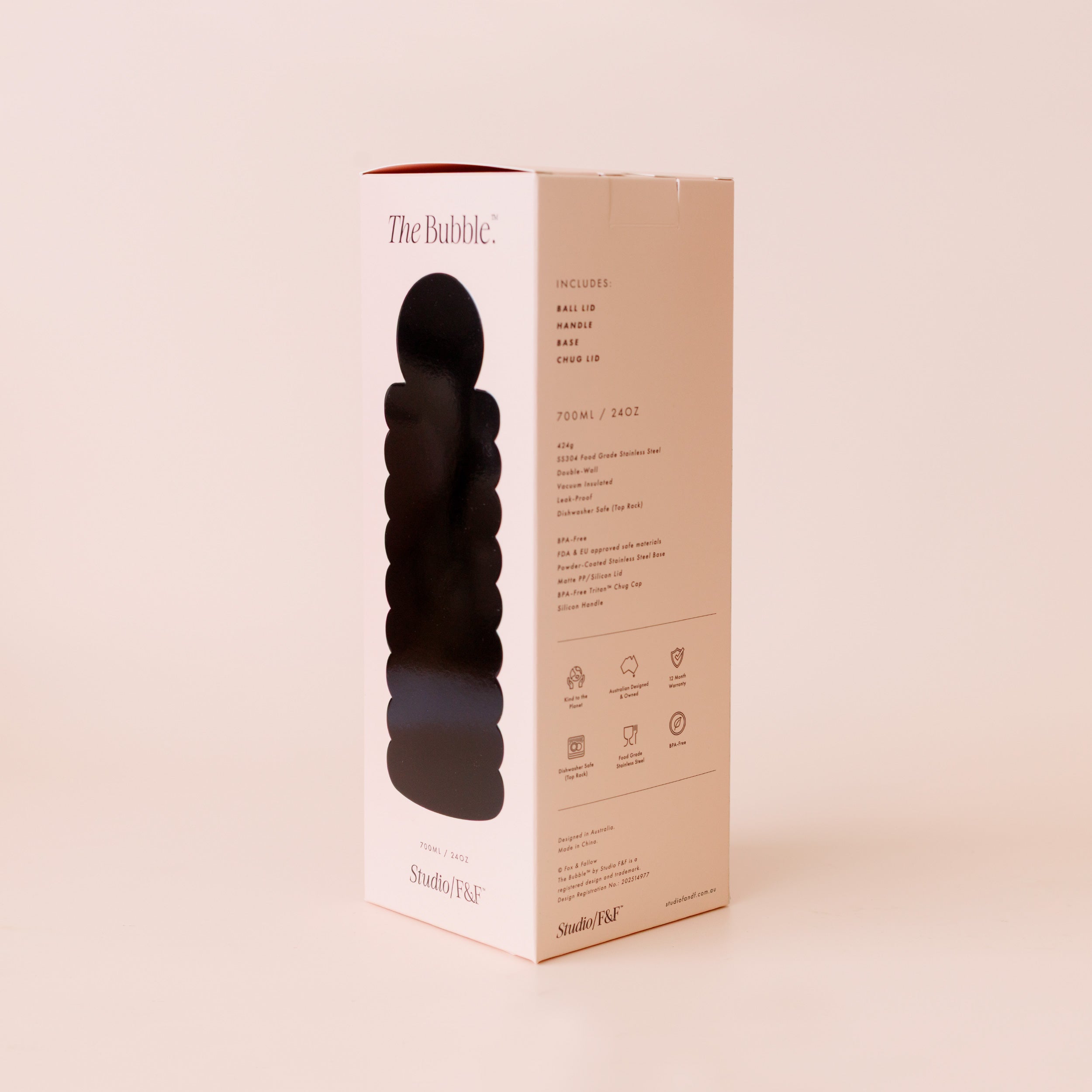 The Bubble Reusable Water Bottle 700ml - Blush - PRE-ORDER (LATE-APRIL)