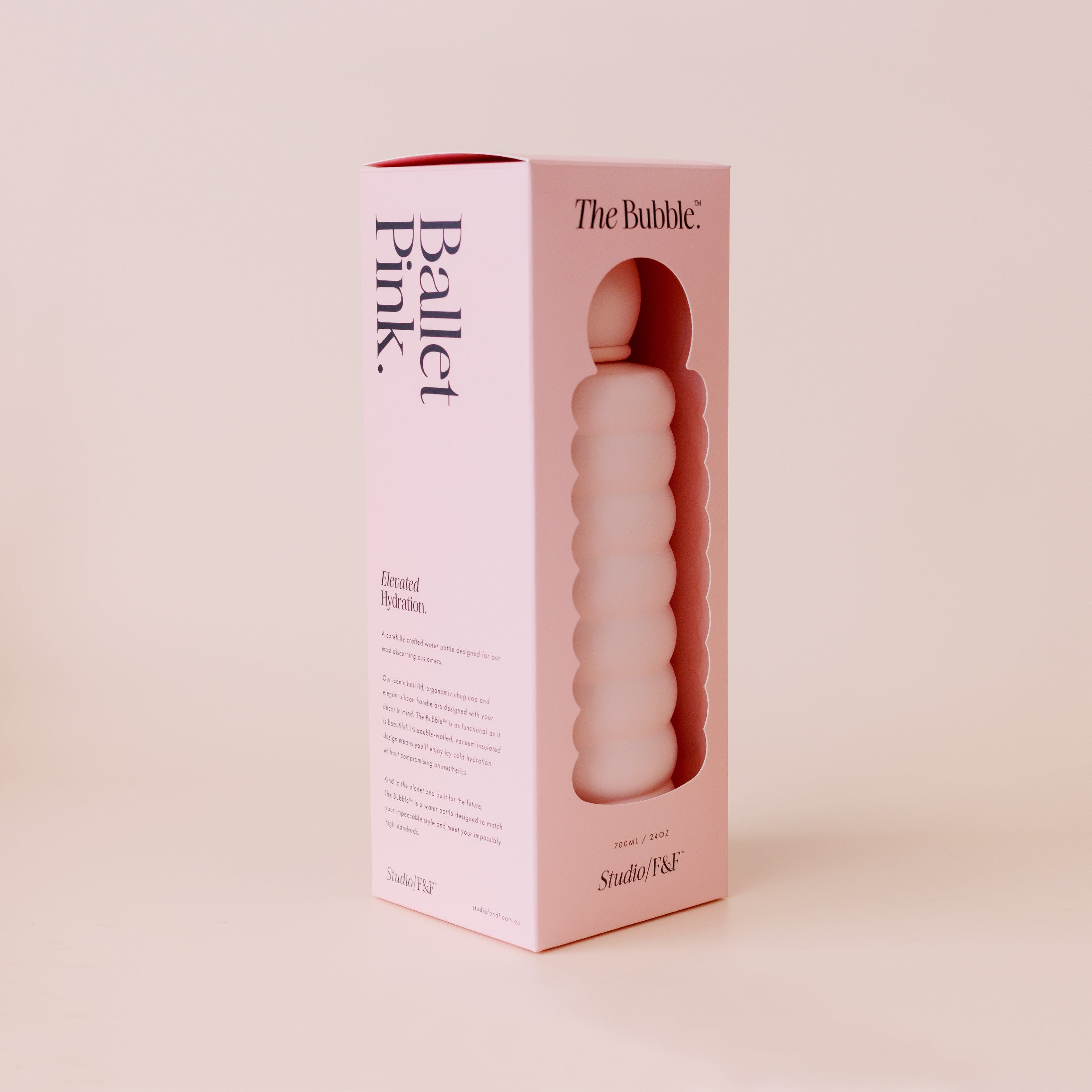 The Bubble Reusable Water Bottle 700ml - Ballet Pink - PRE-ORDER (LATE-APRIL)