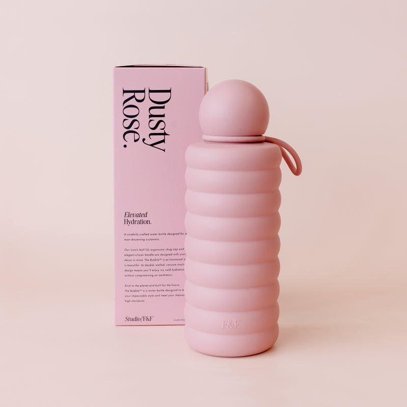 The Bubble Reusable Water Bottle 700ml - Dusty Rose - PRE-ORDER (LATE-APRIL)