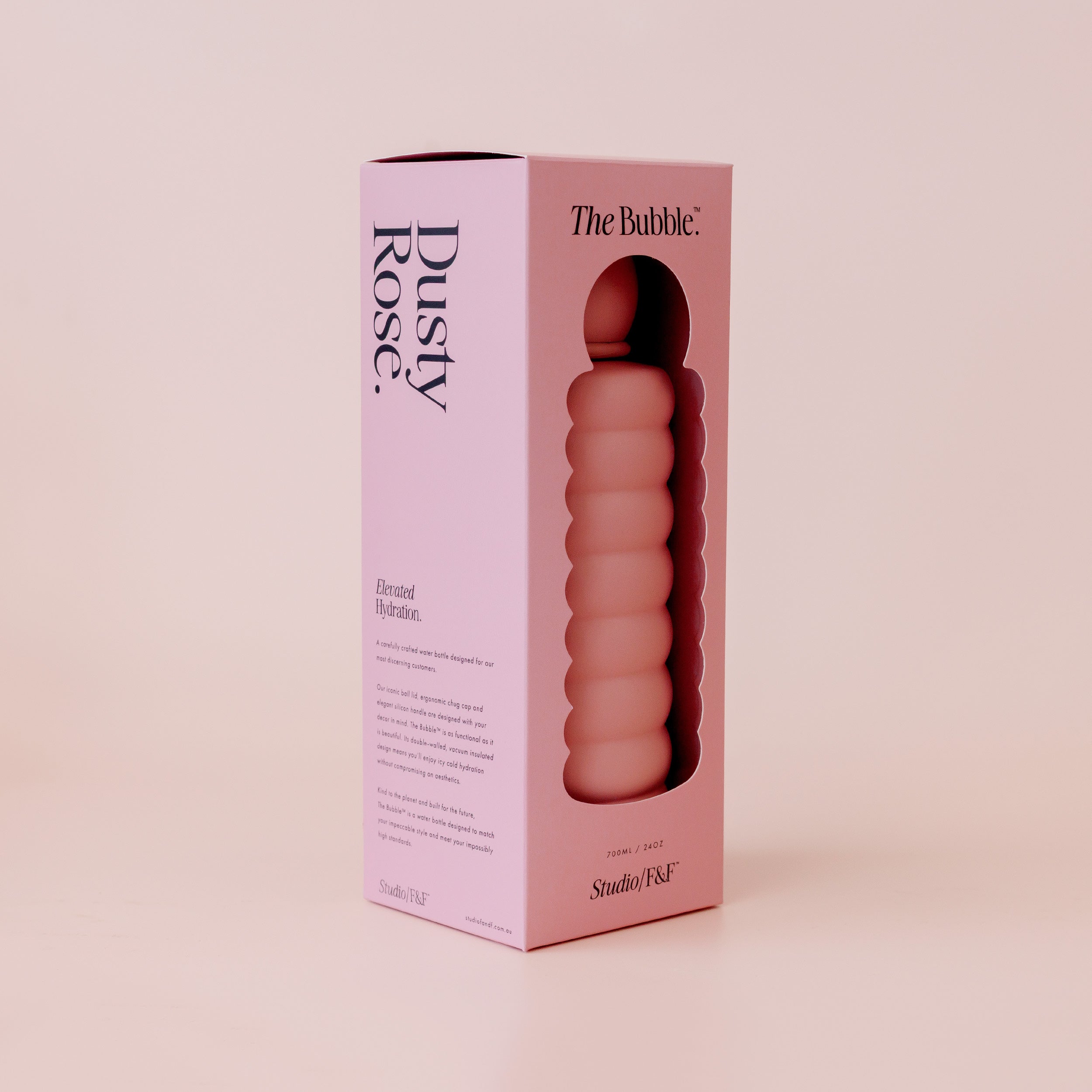 The Bubble Reusable Water Bottle 700ml - Dusty Rose - PRE-ORDER (LATE-APRIL)