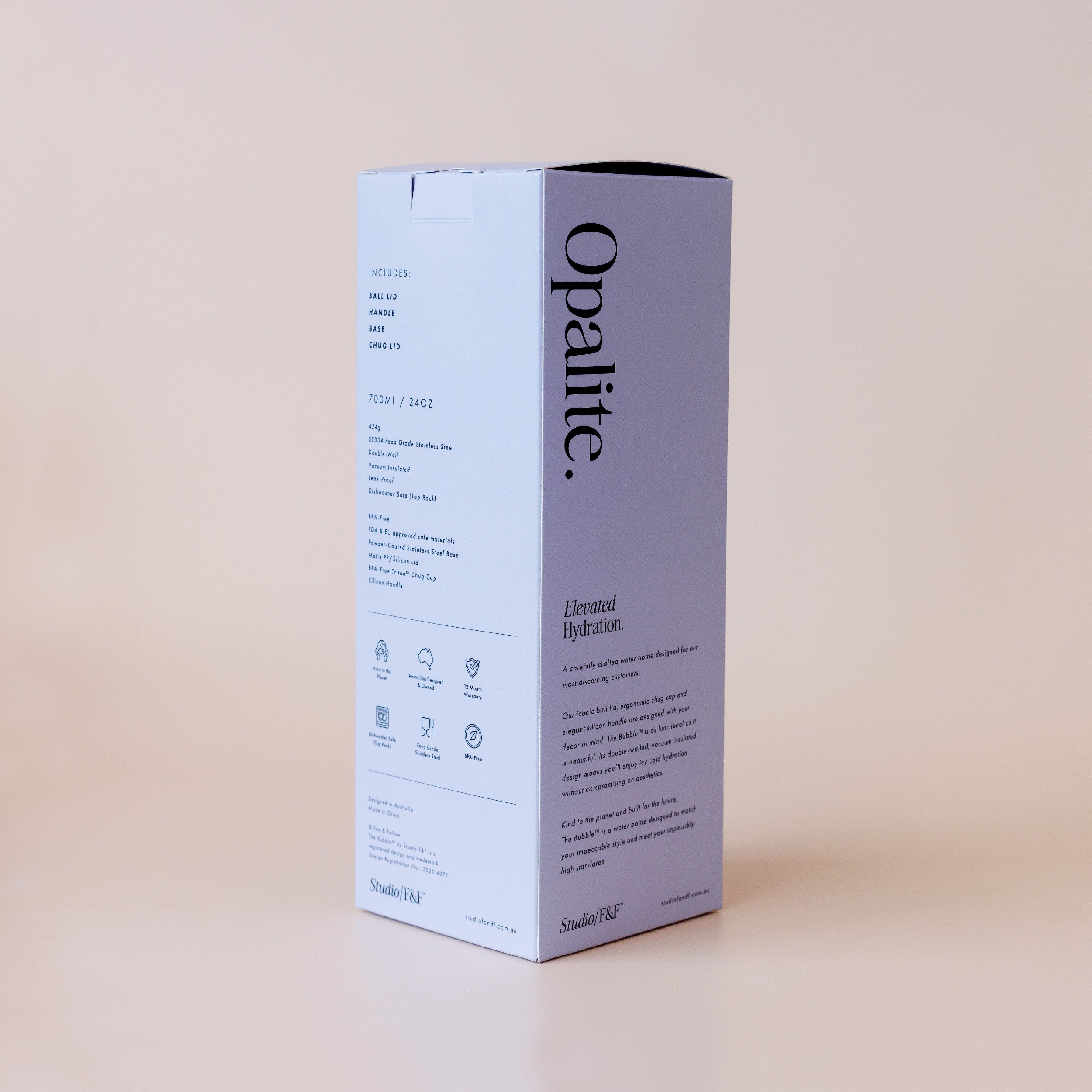 The Bubble Reusable Water Bottle 700ml - Opalite - PRE-ORDER (LATE-APRIL)