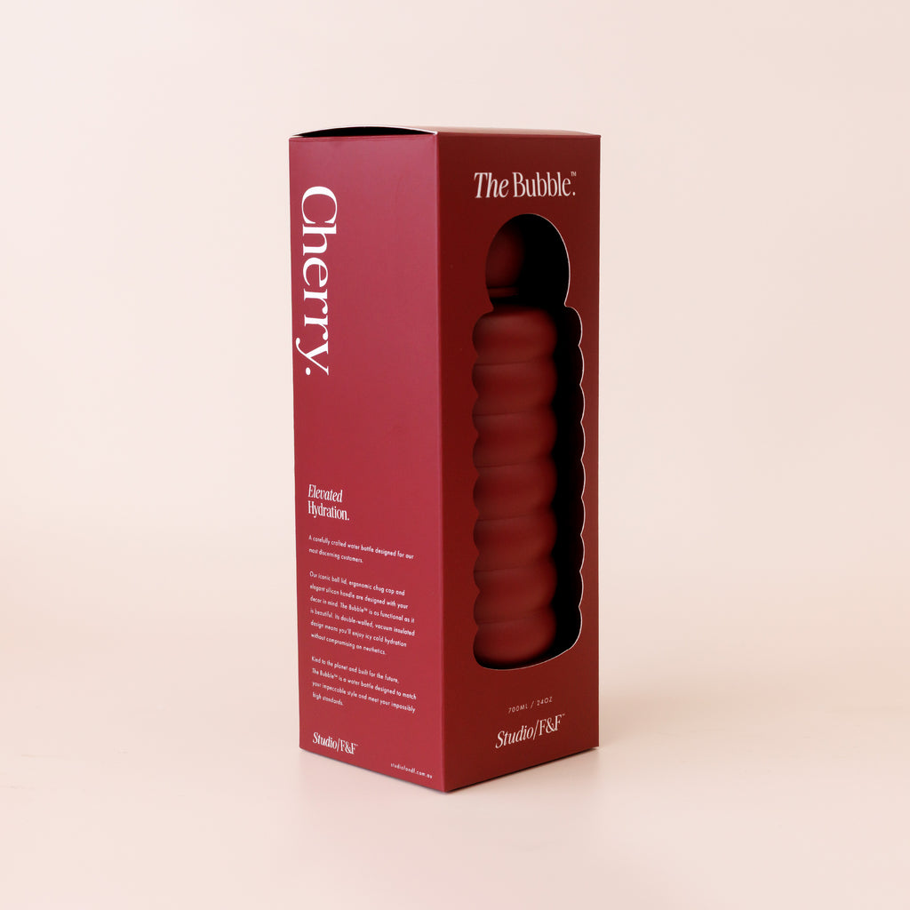 The Bubble Reusable Water Bottle 700ml - Cherry - PRE-ORDER (LATE-APRIL)
